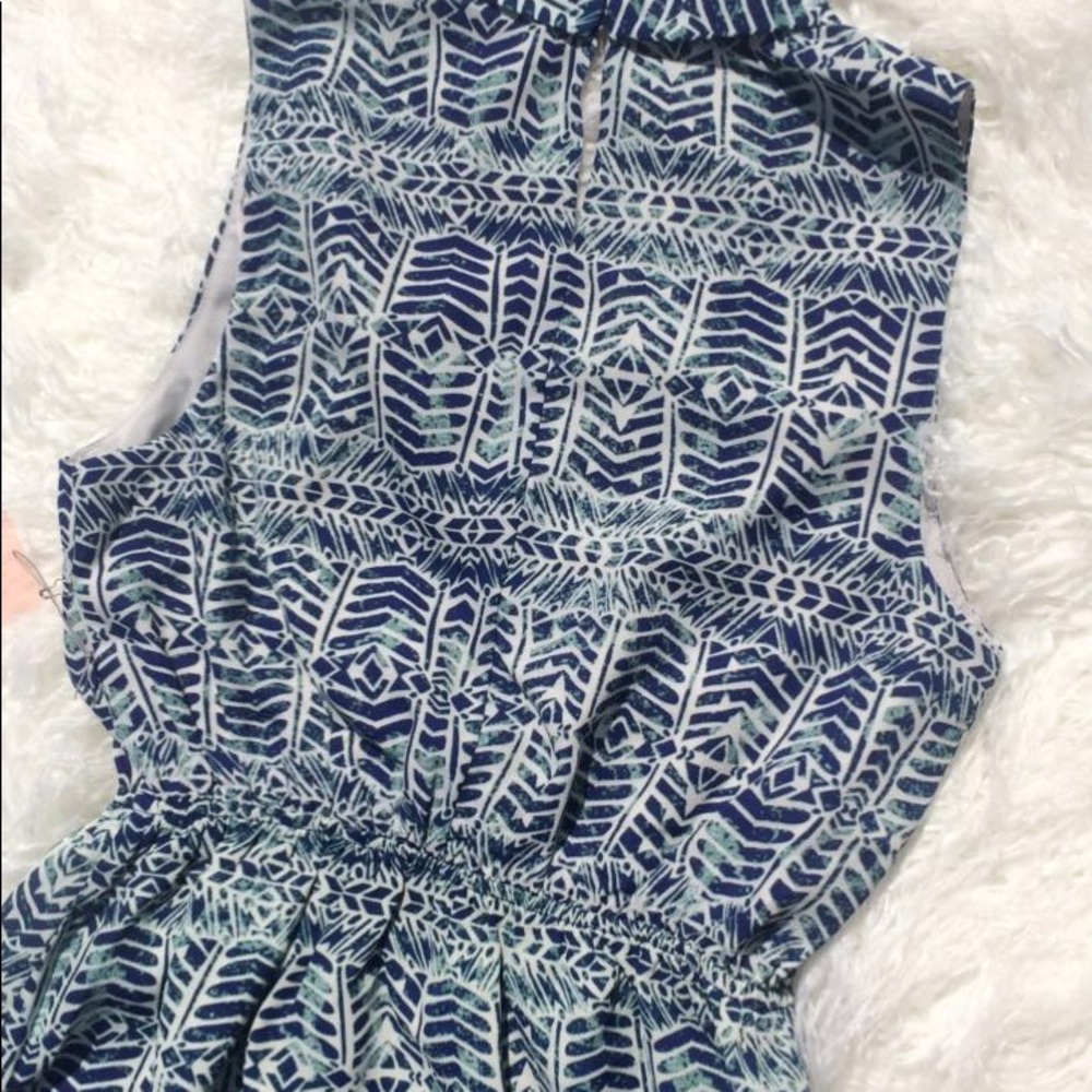 Blue Patterned Dress - Picture 3 of 5